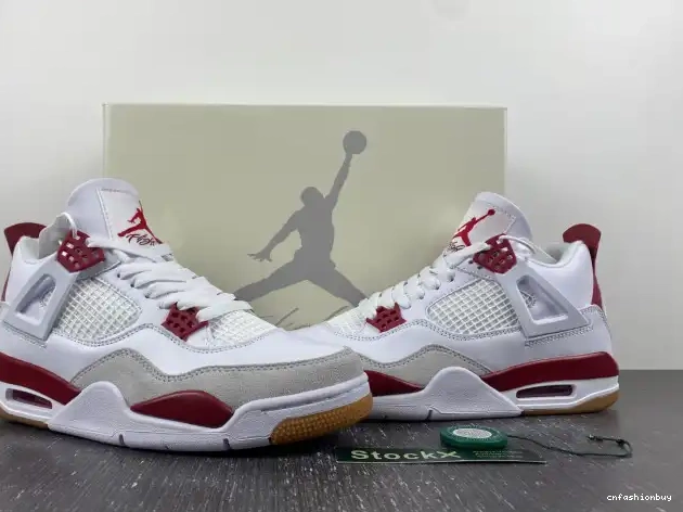 4 Retro DR5415-160 Jordan SB Pine Red 0601